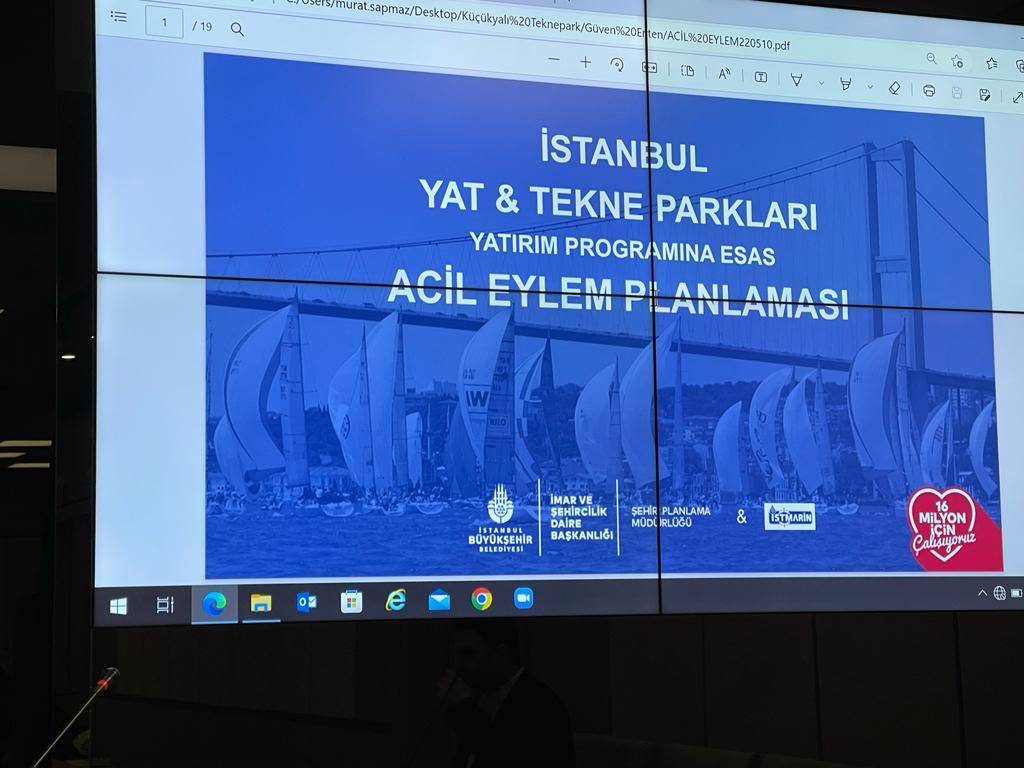 İstanbul Yat & Tekne Parkları Yatırım Programlarına Esas Acil Eylem Planlaması