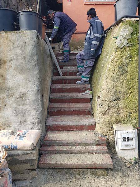 Tatlınar Sokak ile Şehit Sırrı Kaleli sokak Arası Merdiven Tamamlandı